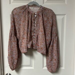 Neutrals peasant blouse large